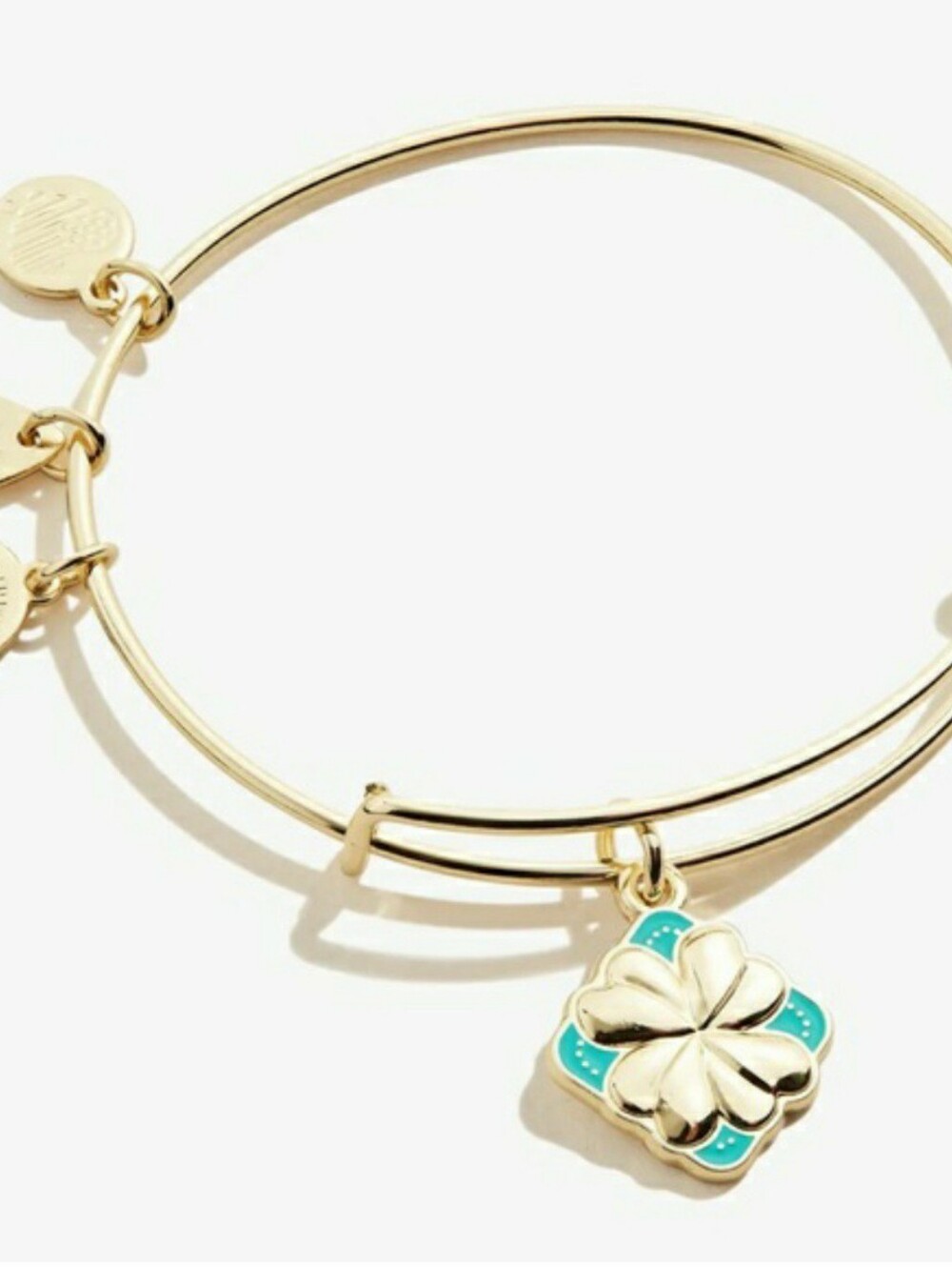 Alex And Ani Four Leaf Clover Charm Bangle Bracelet NWT